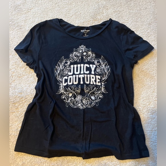 ⭐️Y2K⭐️ Juicy Couture Black Label LA Tee Shirt - Picture 1 of 4
